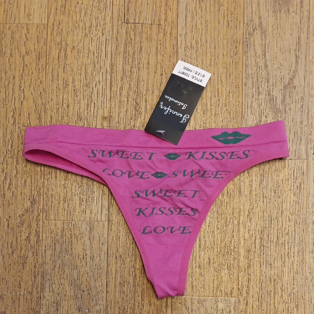 Pink And Green Thong